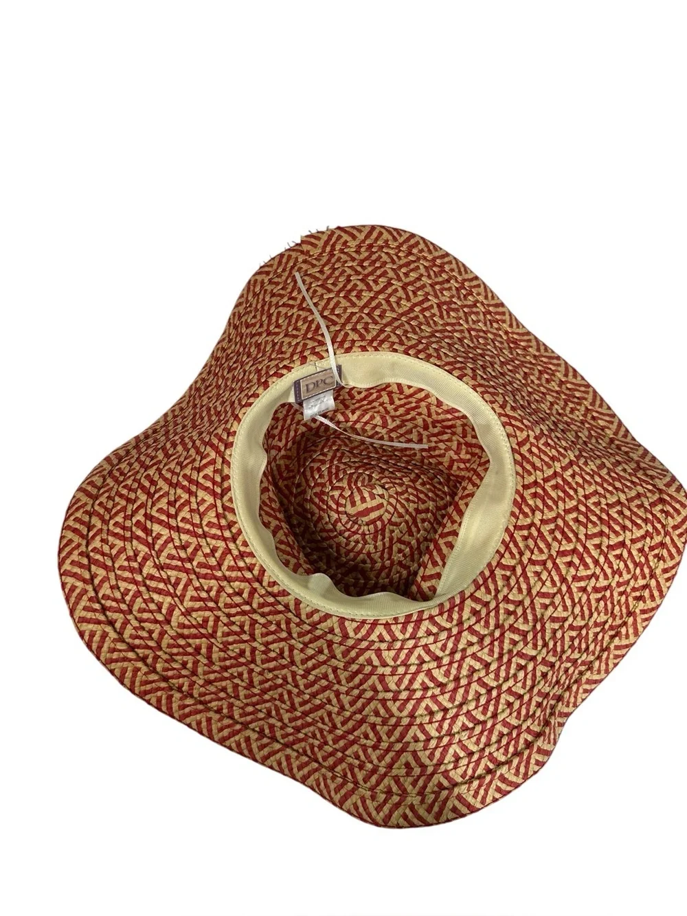 DPC Women's Wide Brim Coastal Beach Sun Hat Made with Toyo Straw